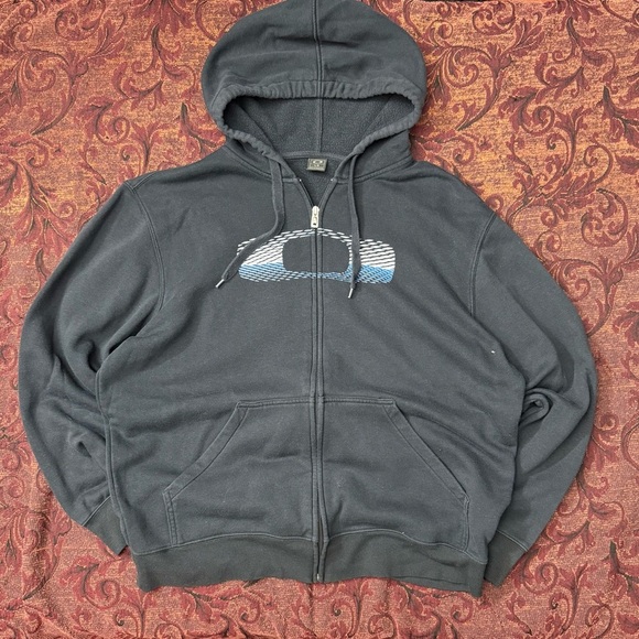 Y2K Oakley Zip-Up Hoodie - Picture 1 of 4
